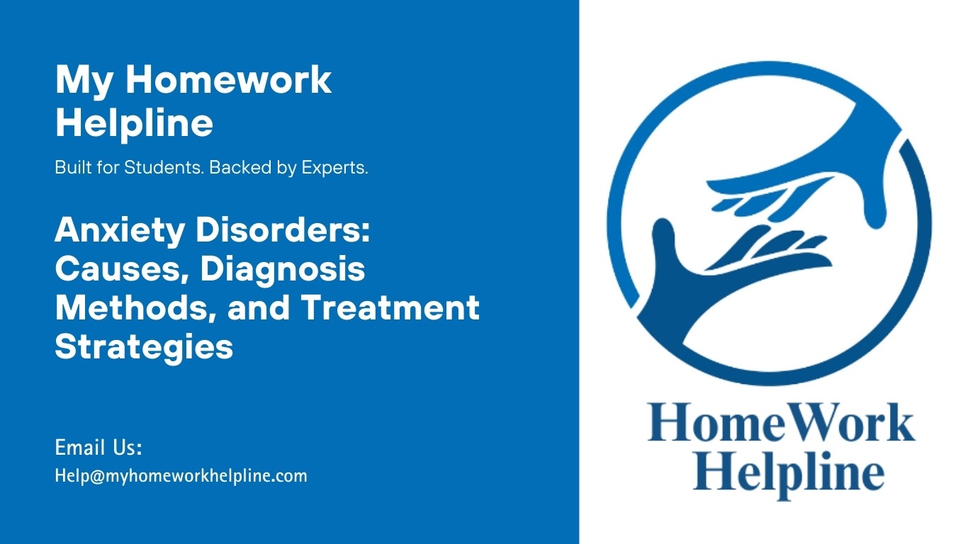Anxiety Disorders Causes Diagnosis Methods and Treatment Strategies
