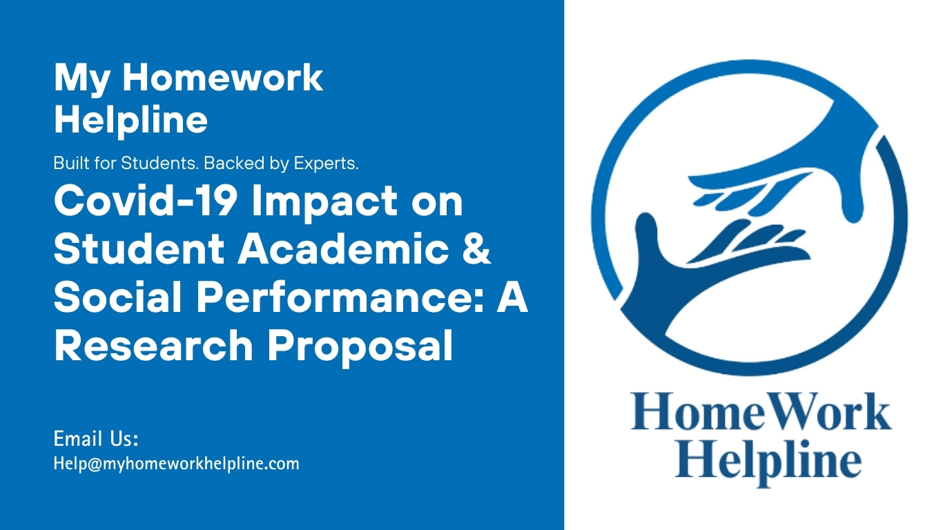 An academic research proposal exploring the Covid-19 impact on students’ academic and social performance. This paper examines learning disruptions, social challenges, and strategies students used to cope during the pandemic. Suitable as an essay, assignment, or research paper for education and psychology studies.
