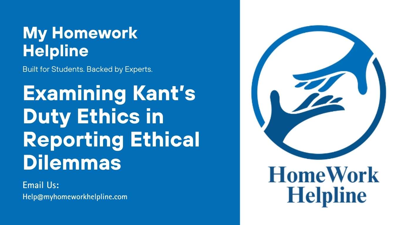 This Kant duty ethical paper critically examines a complex journalism case involving a moral choice during election season. The research paper contrasts Aristotle's virtue ethics, Kant's duty ethics, and Mill's utilitarianism, ultimately defending duty-based morality as the most reliable approach to ethical decision-making in reporting sensitive political matters.