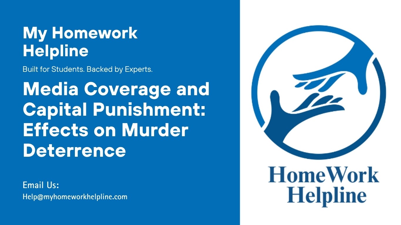 This academic paper discusses the impact of media coverage on capital punishment as a method to deter murder. It explores how public awareness and social stigma influence criminal behavior, ethical concerns surrounding media portrayal of executions, potential desensitization of the public, and the balance between transparency in justice and respect for human dignity.