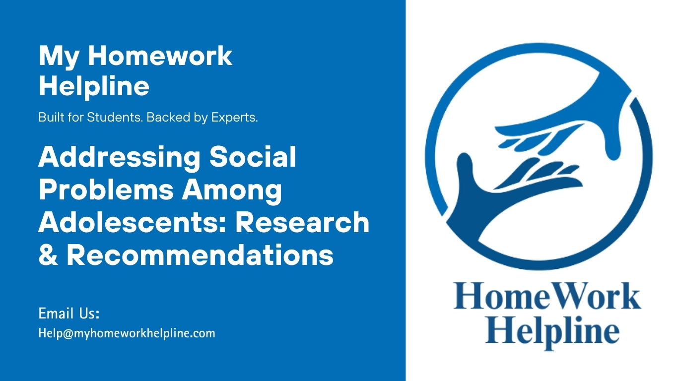 This research paper explores youth social problems, including suicide, juvenile delinquency, and victimization. The paper provides recommendations to reduce these issues through mentorship, education, employment programs, and support systems. This academic paper offers insights for students, assignments, and essays on youth development, social identity, and mental health challenges.