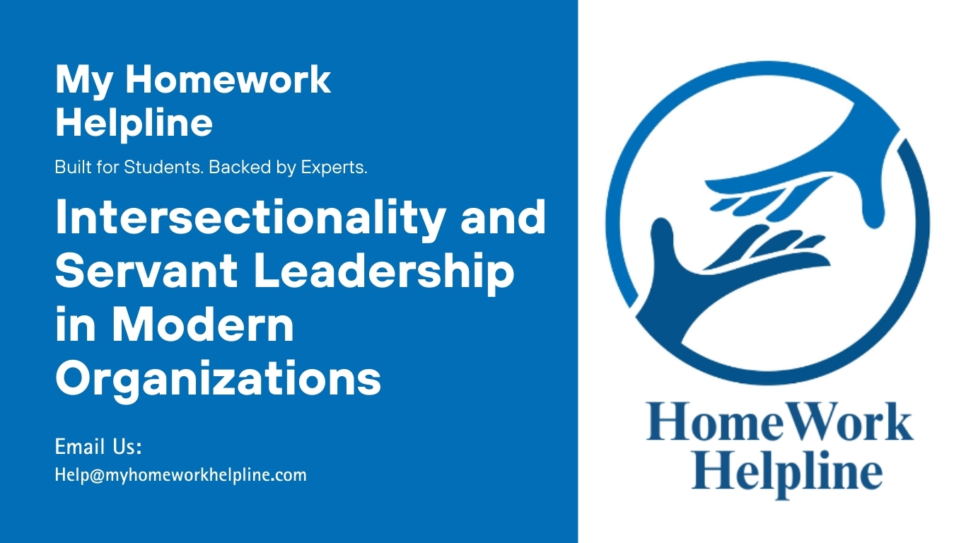 Intersectionality identities in leadership explored in this essay, examining the role of race, gender, and servant leadership in shaping effective leaders. The essay discusses women’s experiences, caregiving roles, individuality, and cultural diversity, highlighting how servant leadership empowers marginalized identities, enhances workplace collaboration, and supports inclusive organizational growth.