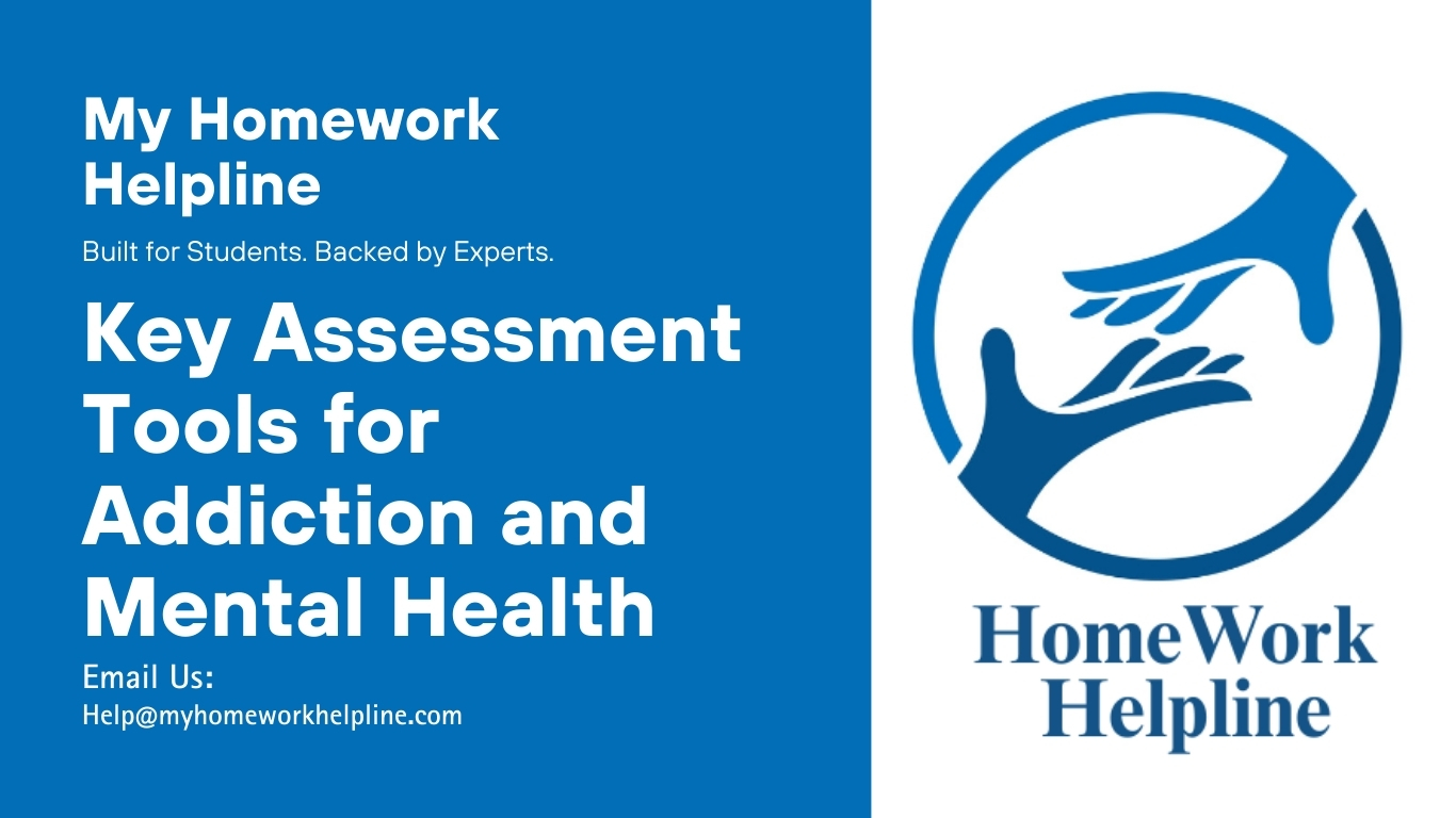 This research paper explores addiction and mental health assessment tools, including TAPS, CRAFFT, and DAST-10. It provides an in-depth review of their advantages, limitations, and applications in clinical and primary care settings, guiding healthcare professionals in evidence-based evaluation and effective intervention strategies to address substance use disorders and improve patient outcomes.
