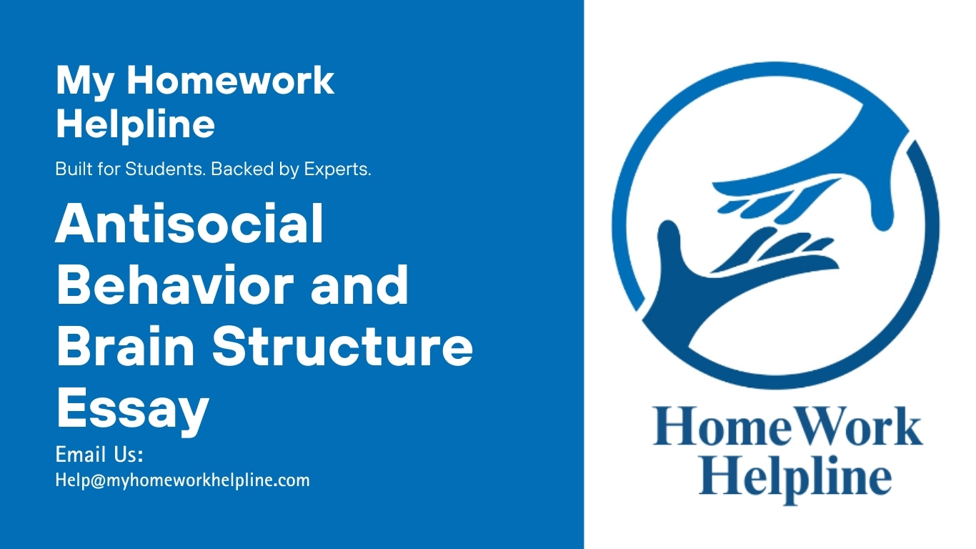 This essay explores antisocial behavior and brain structure, focusing on neurobiological differences in offenders, gray matter volume, prefrontal cortex abnormalities, amygdala dysfunction, reactive and instrumental violence, and social-emotional deficits. Ideal for students seeking a criminology essay or assignment on brain-behavior relationships and antisocial personality disorders.