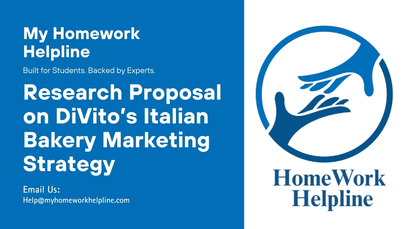 Bakery Research Proposal Marketing & Performance Tracking