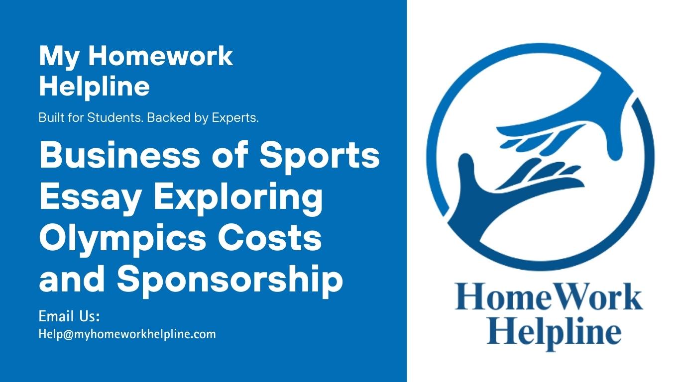 This essay on the Business of Sports examines the Olympic Games, exploring the costs, benefits, and challenges of hosting the event. It analyzes corporate sponsorship, ethical marketing, and lessons from past Olympics, highlighting infrastructure, tourism, and economic impacts. Perfect for assignments, research papers, or essays on sports management, mega-events, and business strategies in global sports.