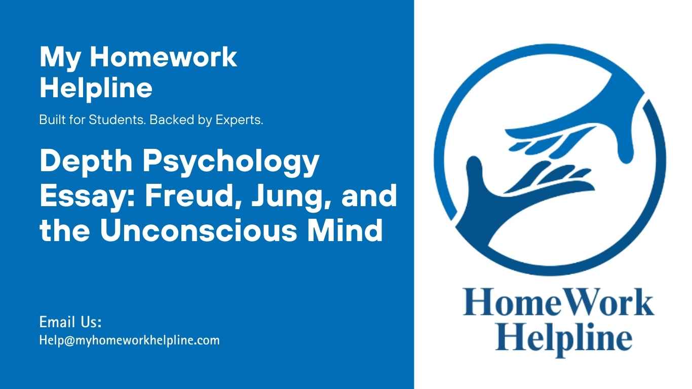 This Depth Psychology Essay explores Freud and Jung’s contributions, the unconscious mind, archetypes, dreams, and symbolic processes. It examines how depth psychology helps individuals understand hidden aspects of the self, interpret cultural symbols, and address emotions such as anger, fear, and anxiety, providing insights into human behavior and personal transformation.