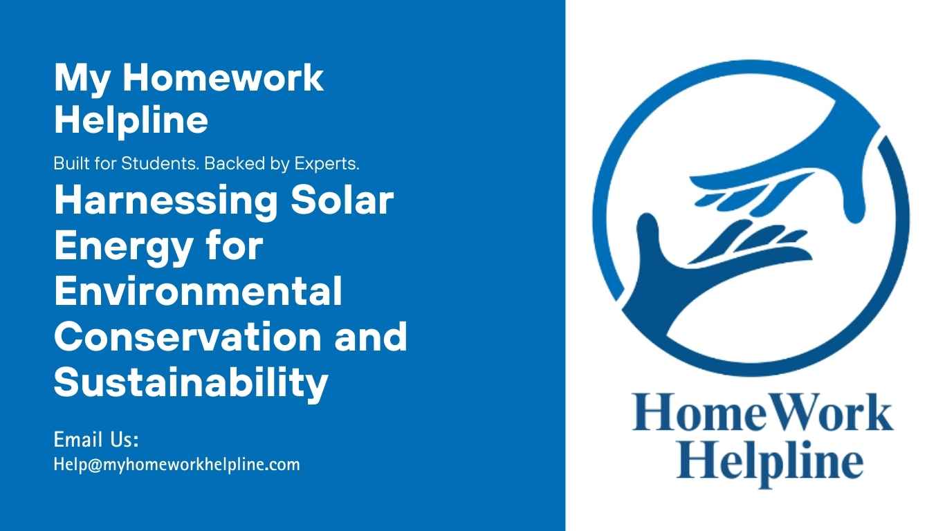 This environmental conservation through solar energy essay discusses renewable energy’s role in reducing carbon emissions and protecting the planet. The academic paper highlights the history of solar technology, its applications in homes, businesses, and transportation, and the environmental benefits of renewable energy adoption. It explores costs, efficiency, global initiatives, and policies that promote solar energy as a sustainable solution for conservation and climate change mitigation.