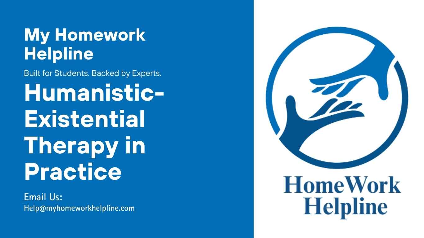 This academic essay explores humanistic-existential therapy by examining case studies of grief and midlife crisis. It analyzes essential therapist qualities such as empathy, genuineness, and unconditional positive regard, while considering cultural and spiritual factors. The paper also reviews therapeutic approaches like client-centered therapy, gestalt therapy, and existential therapy in guiding treatment.