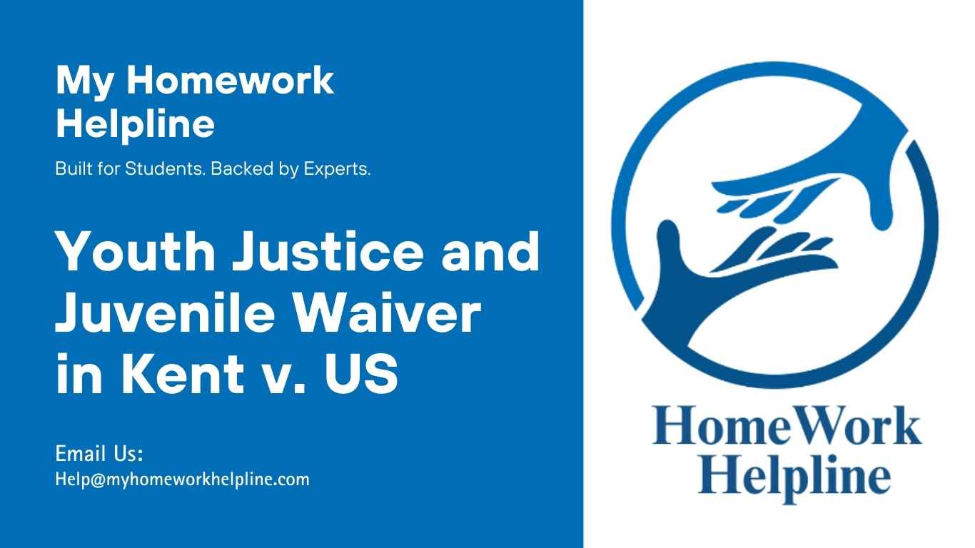 Academic essay on juvenile waiver in Kent v. US analyzing the transfer of youth offenders from juvenile justice courts to the adult criminal system. This research paper examines presumed benefits such as jury trials and alternative sentencing, while highlighting the problems including harsher punishment, lack of rehabilitation, and increased risks of abuse in prisons. The paper argues for cautious use of waivers in the justice process.
