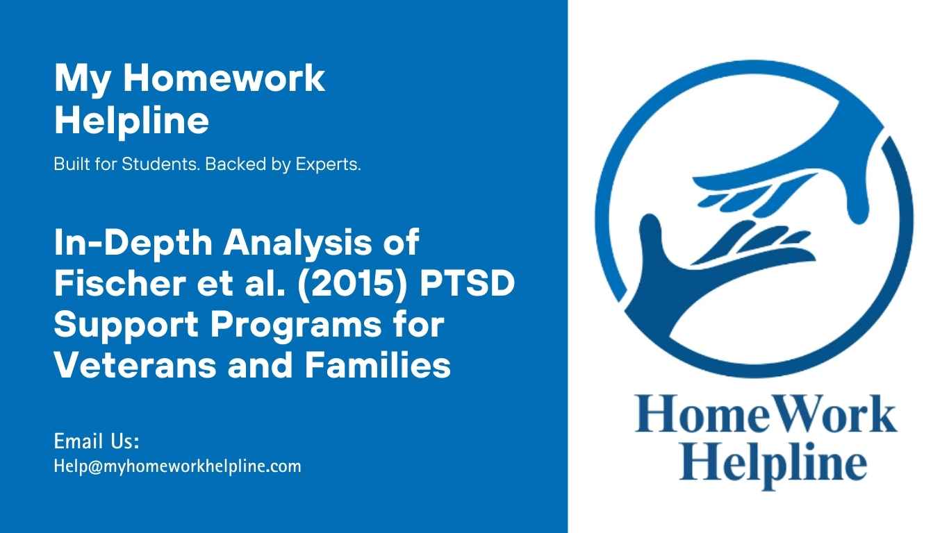 PTSD Support Programs Veterans Review by Fischer et al.