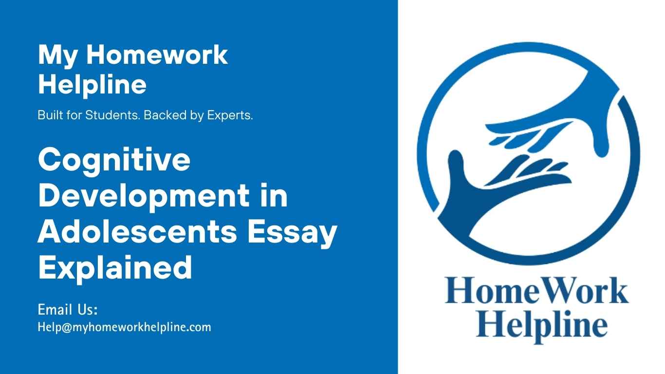This academic paper provides an in-depth review of a cognitive development in adolescents essay, focusing on reasoning, abstract thinking, emotions, and risky behaviors. The essay highlights how teenagers gradually develop complex thought processes, logical operations, and decision-making abilities while facing social pressures and emotional changes, making it an essential resource for psychology assignments and research papers.