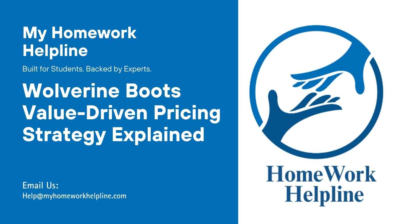 An essay on Wolverine Boots Value-Driven Pricing analyzing break-even points, ROI, price elasticity, and optimal pricing strategies. This research paper explores marketing concepts, provides critical insights into value-driven pricing, and offers a detailed assignment framework for understanding how iconic products like Wolverine Boots can leverage pricing to maximize profit and market positioning.
