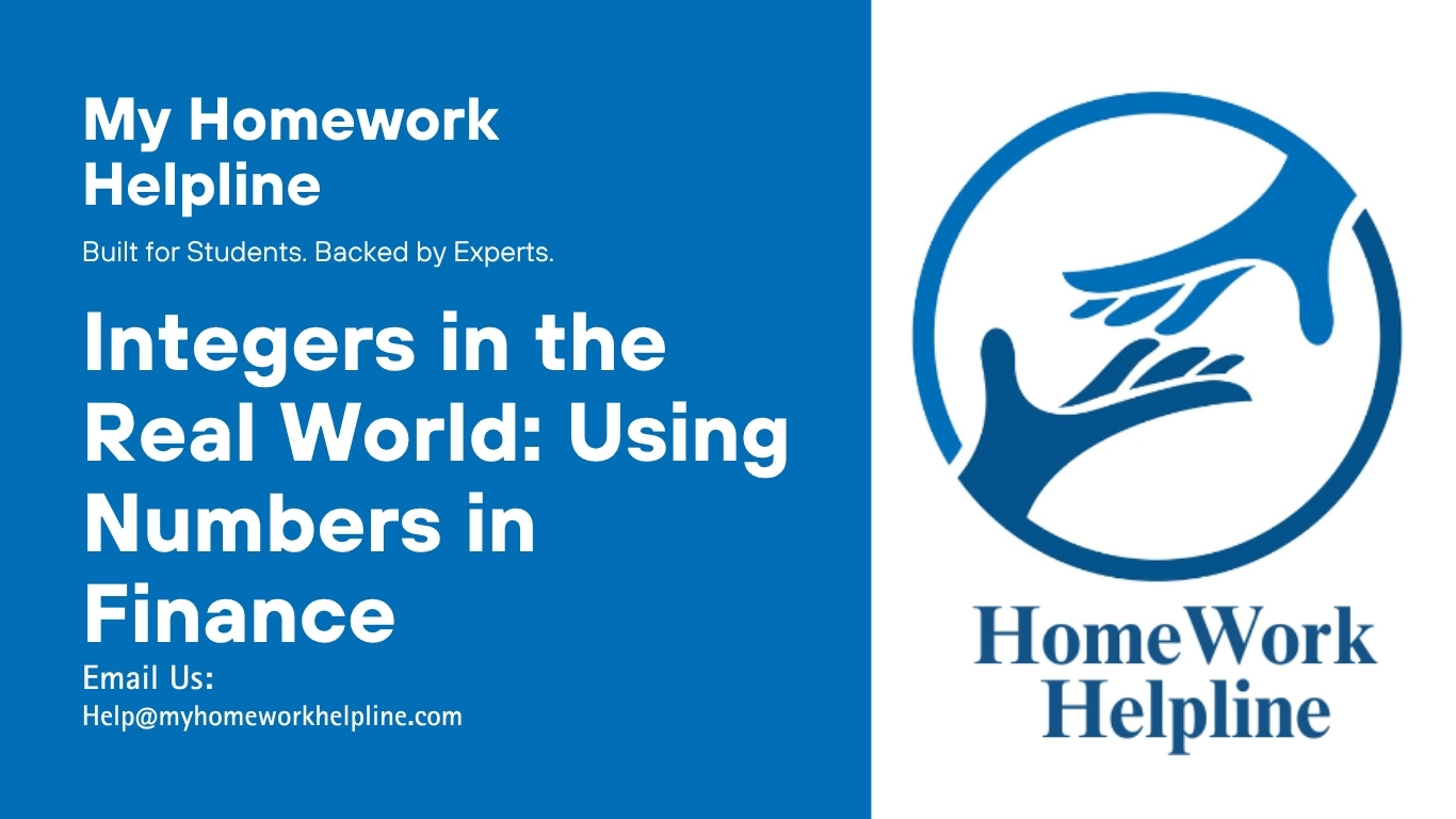 Academic paper explaining integers in the real world with a focus on finance, showing how positive numbers represent income and negative numbers represent expenses. The essay demonstrates budgeting using I - E equations, income calculations, gas cost, rent, food, utilities, and surplus values. This paper is useful for students searching for help with mathematics essays, academic papers, finance homework, or real-life applications of positive and negative integers.